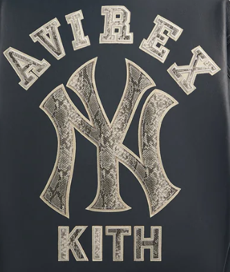 Kith & AVIREX for the New York Yankees Leather Jacket - Nocturnal / Snake
