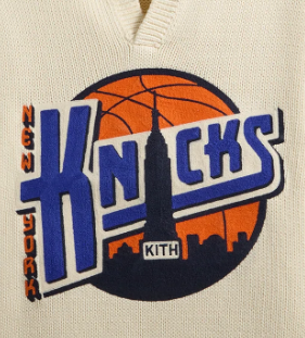 Kith for the New York Knicks Nelson Rugby Sweater - Sandrift
