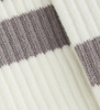Kith Double Stripe Script Embroidered Cotton Crew Socks - Argon
