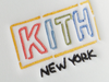 Kith Kids New York Classic Logo Trucker Cap - White
