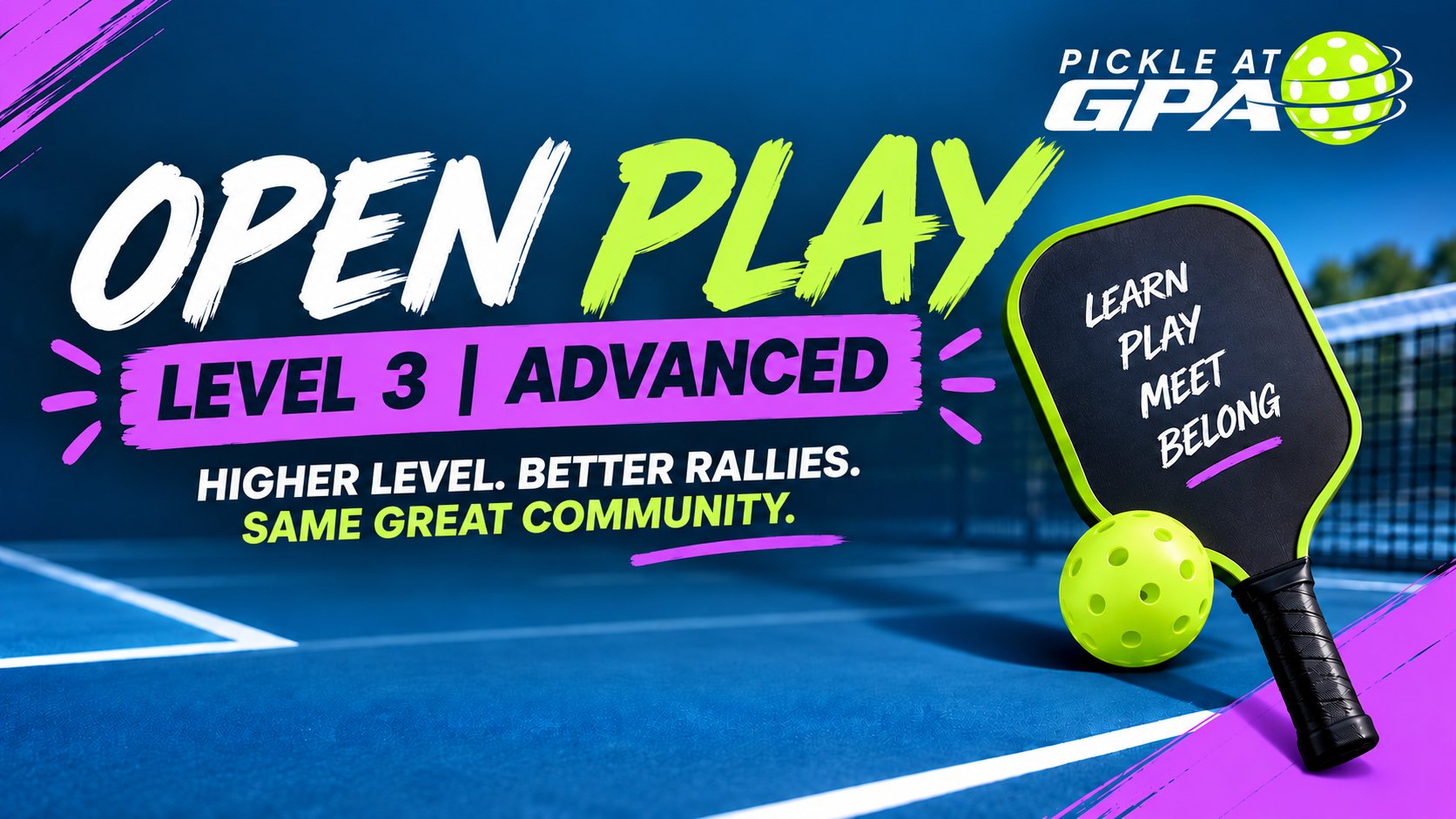 Open Play Level 3 | Advanced