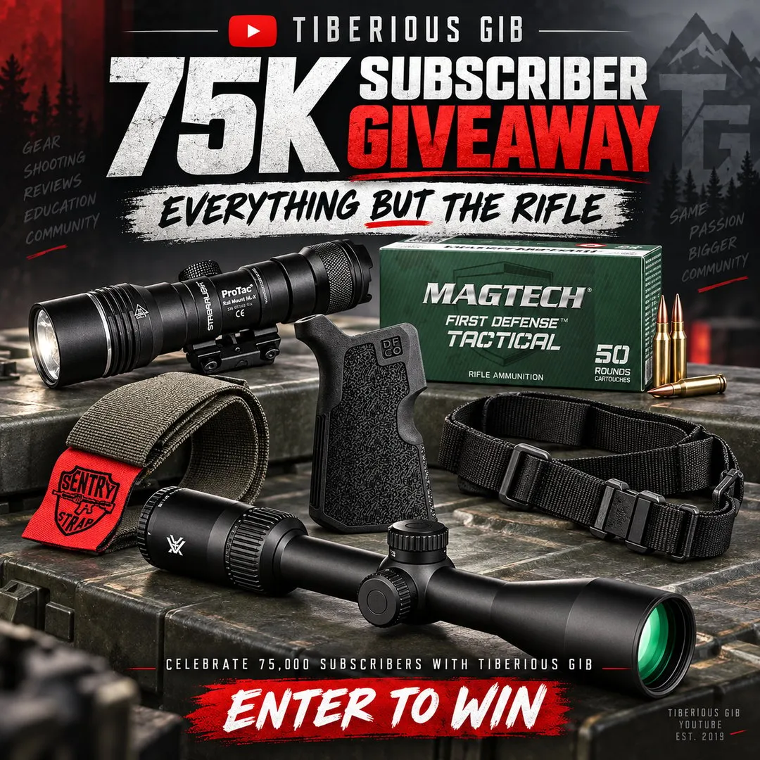 Tiberious Gib 75K Subscriber Giveaway