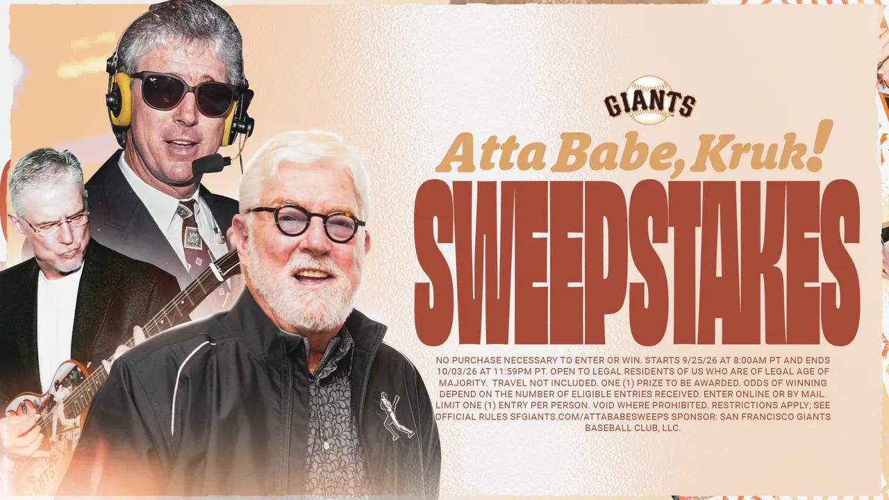 San Francisco Giants: Atta Babe Kruk Sweepstakes