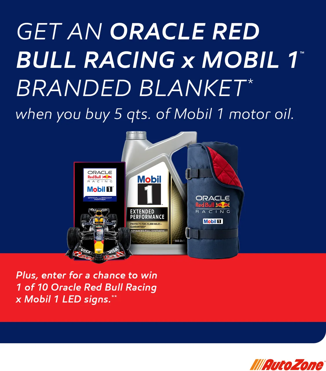 AutoZone Mobil 1 Fall 2026 Sweepstakes