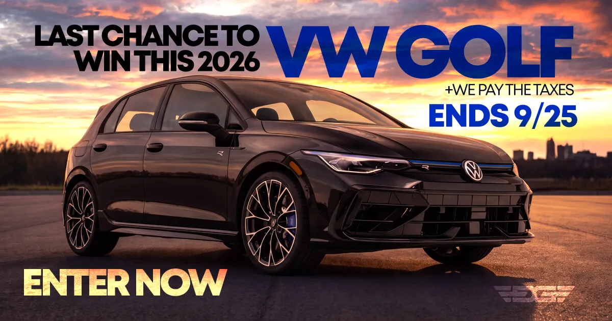 Win a 2026 Volkswagen Golf R