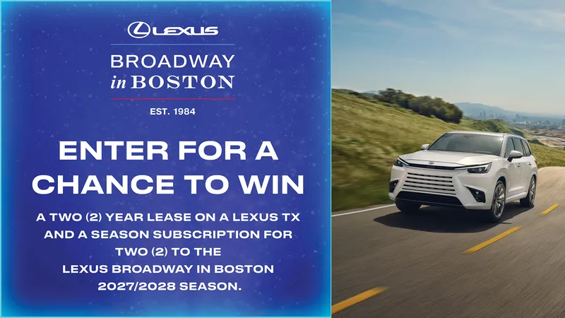 Lexus Broadway in Boston: Win a 2-Year Lexus TX Lease