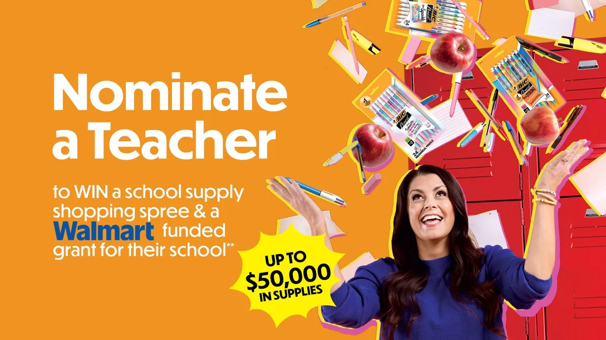 BIC Back-to-School Teacher Shopping Spree Sweepstakes