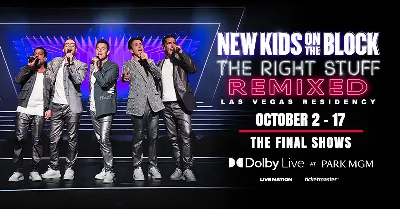 Sirius XM Radio NKOTB The Right Stuff Remixed Las Vegas Residency Sweepstakes