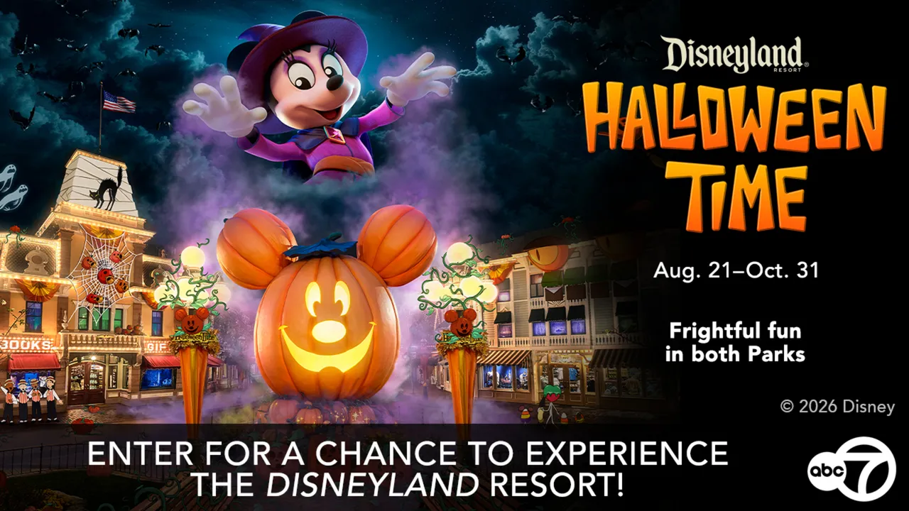 ABC7 KABC-TV “Halloween Time at the Disneyland Resort” Sweepstakes