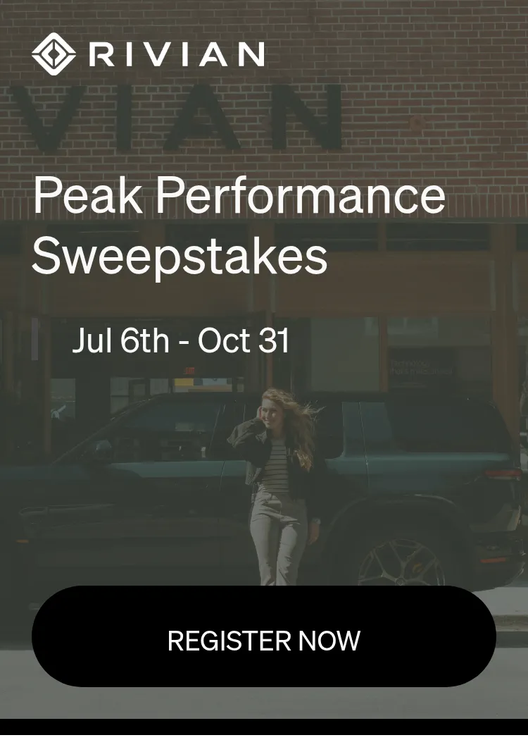 Rivian Peak Performance Sweepstakes