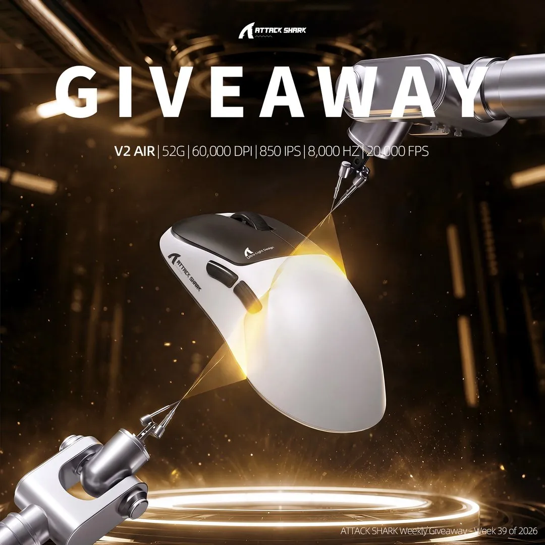 Attack Shark Weekly Giveaway - Week 39 of 2026