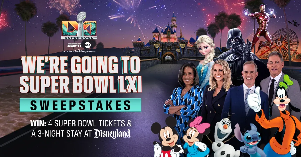 ESPN We Are Going to Super Bowl LXI Sweepstakes
