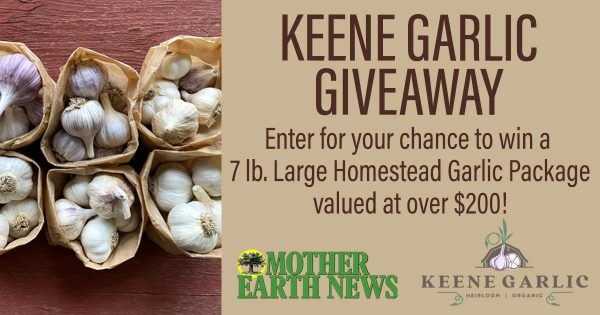 Mother Earth News Keene Garlic Giveaway