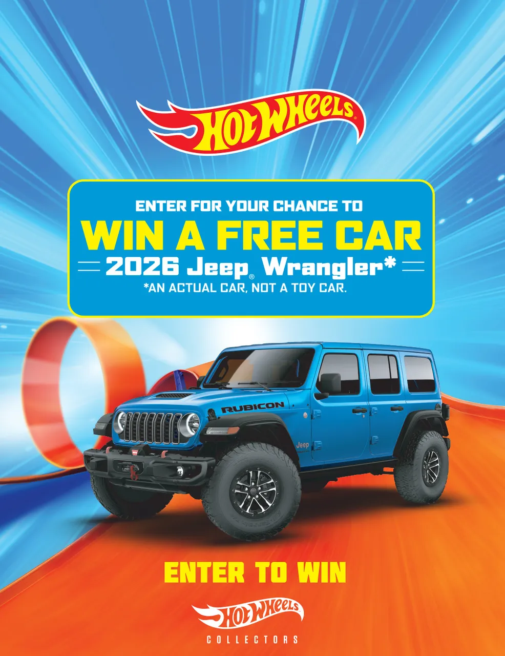Hot Wheels 2026 Jeep Wrangler Sweepstakes
