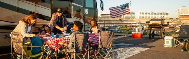 Infield Camping & Cookout Experience in Charlotte