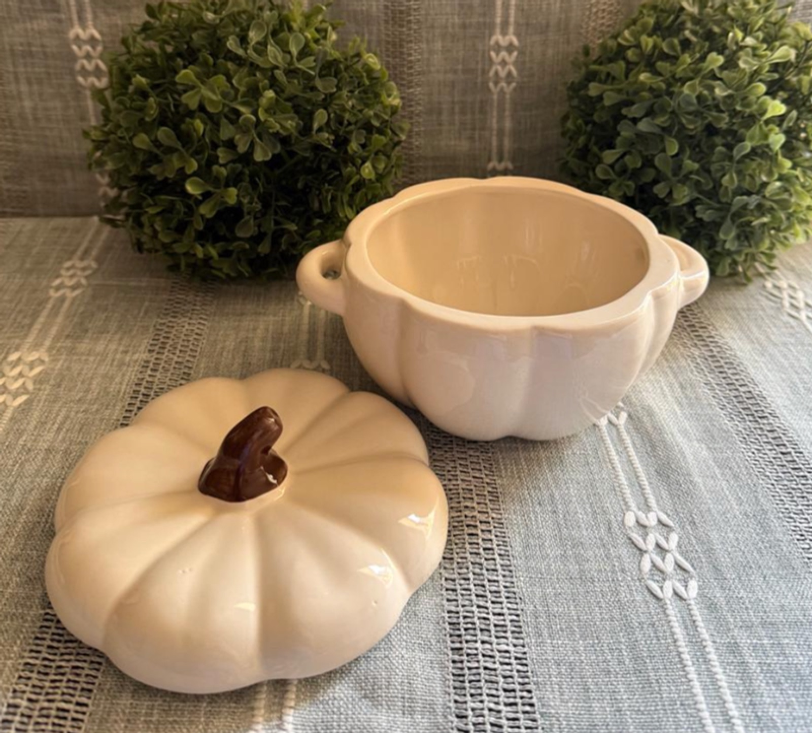 Calabaza Blanca con Tapadera