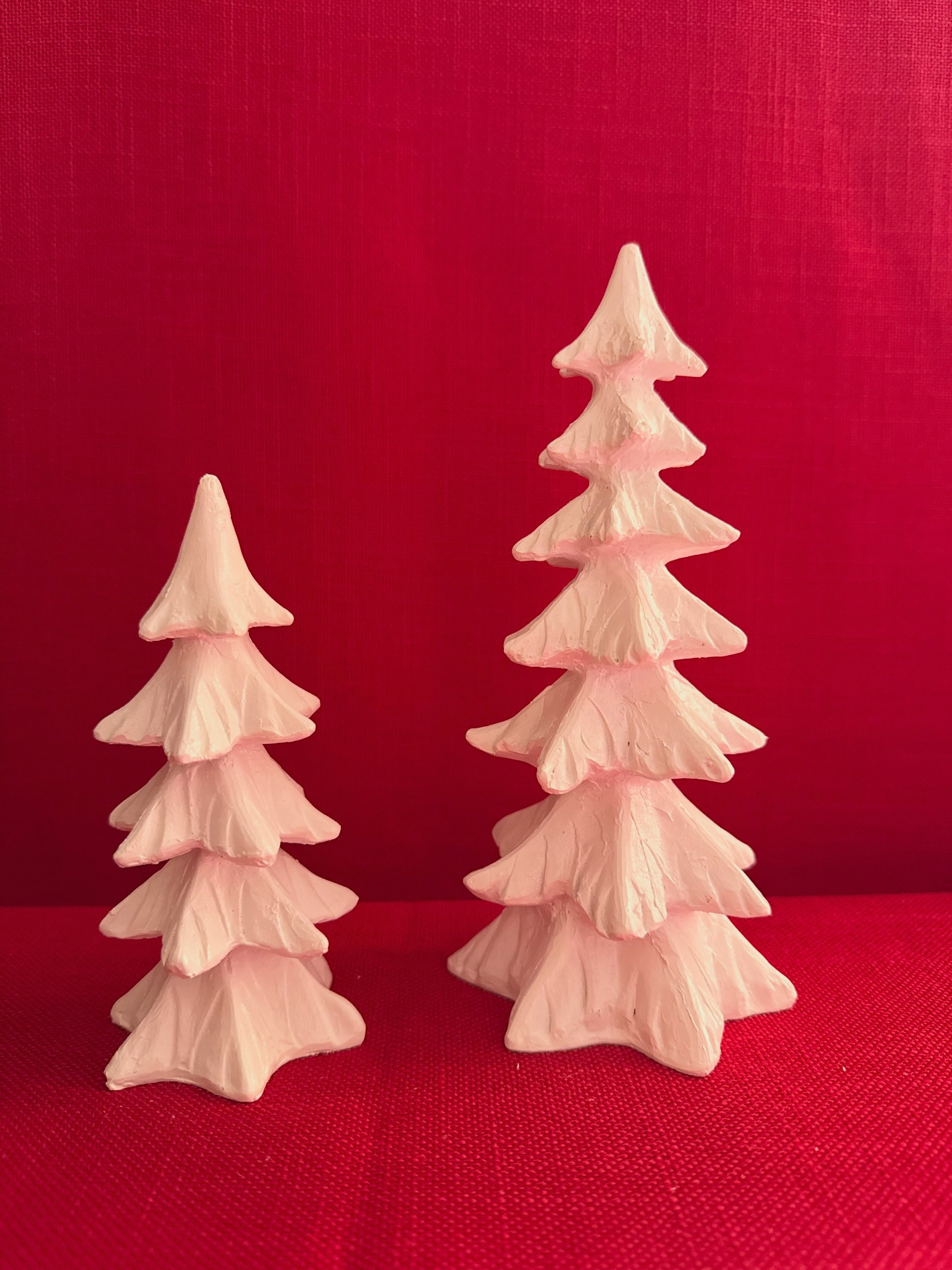 Set de 4 figuras reno navideño y árboles para decoración