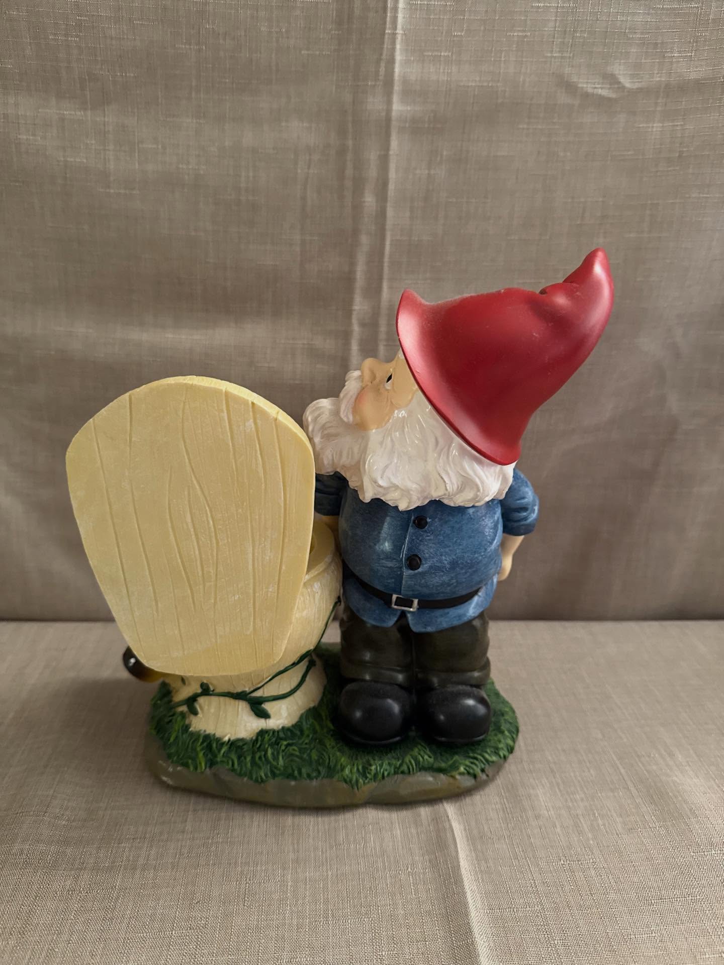Divertida estatuas de jardín de gnomos de inodoro