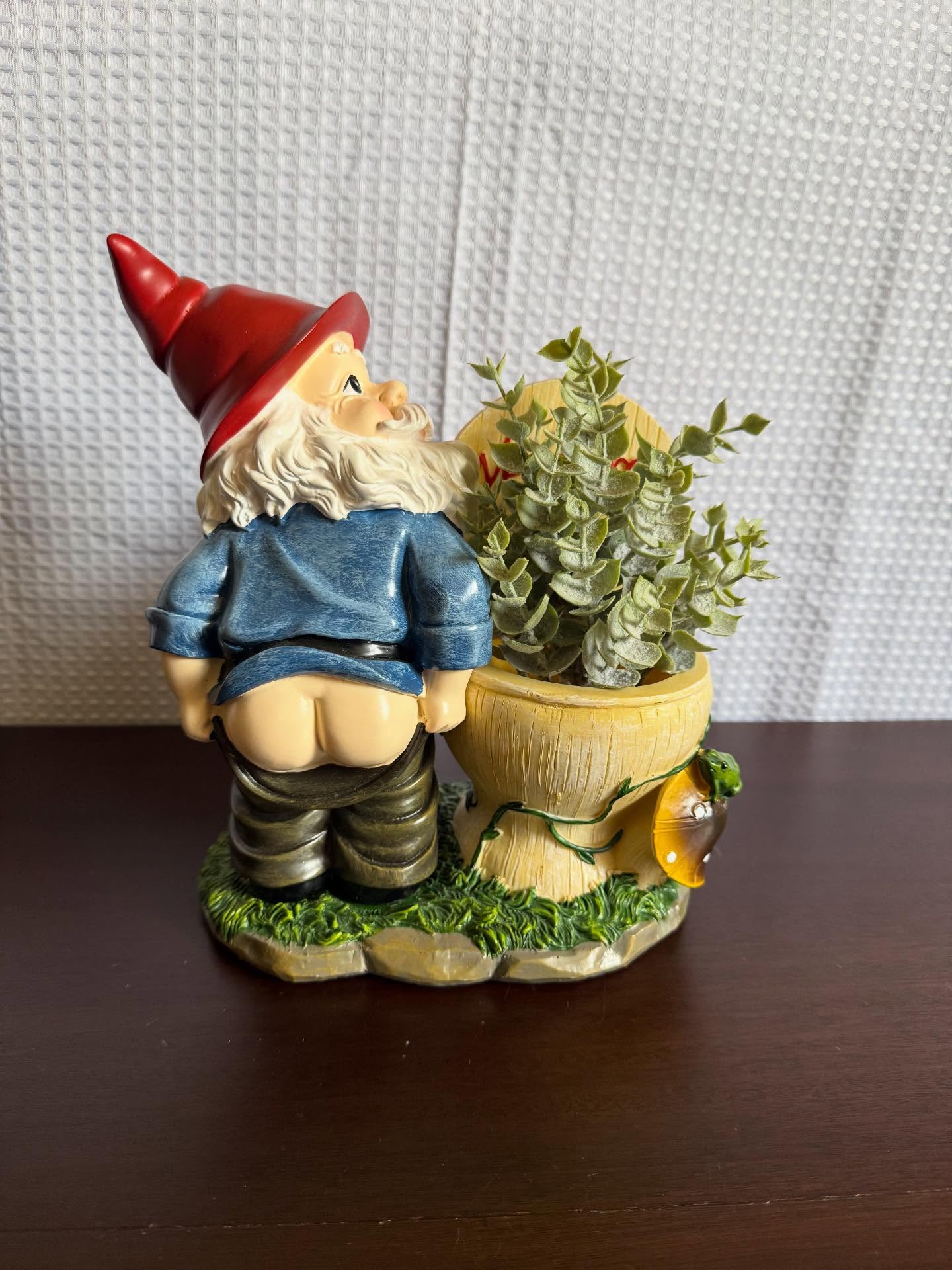 Divertida estatuas de jardín de gnomos de inodoro