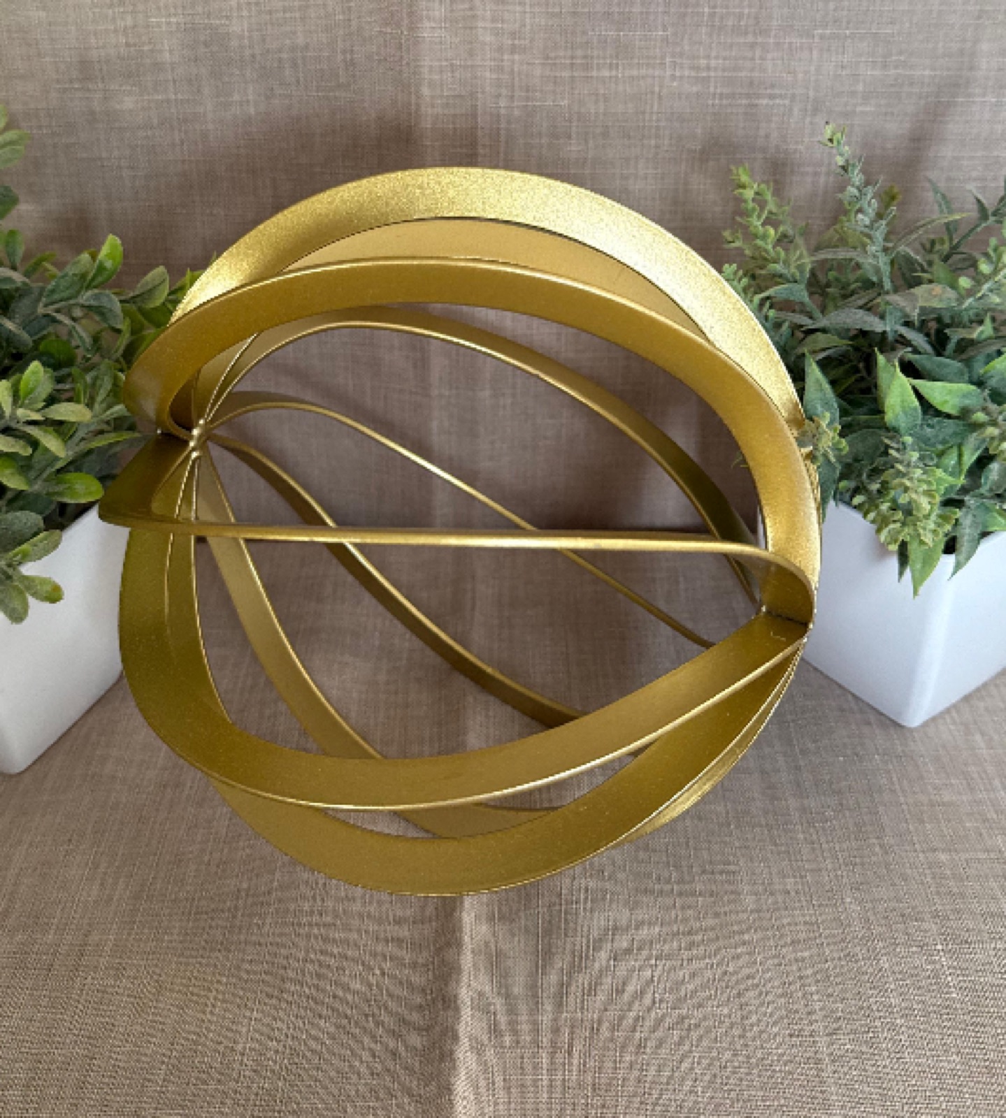 Esfera Decorativa Metal Dorada