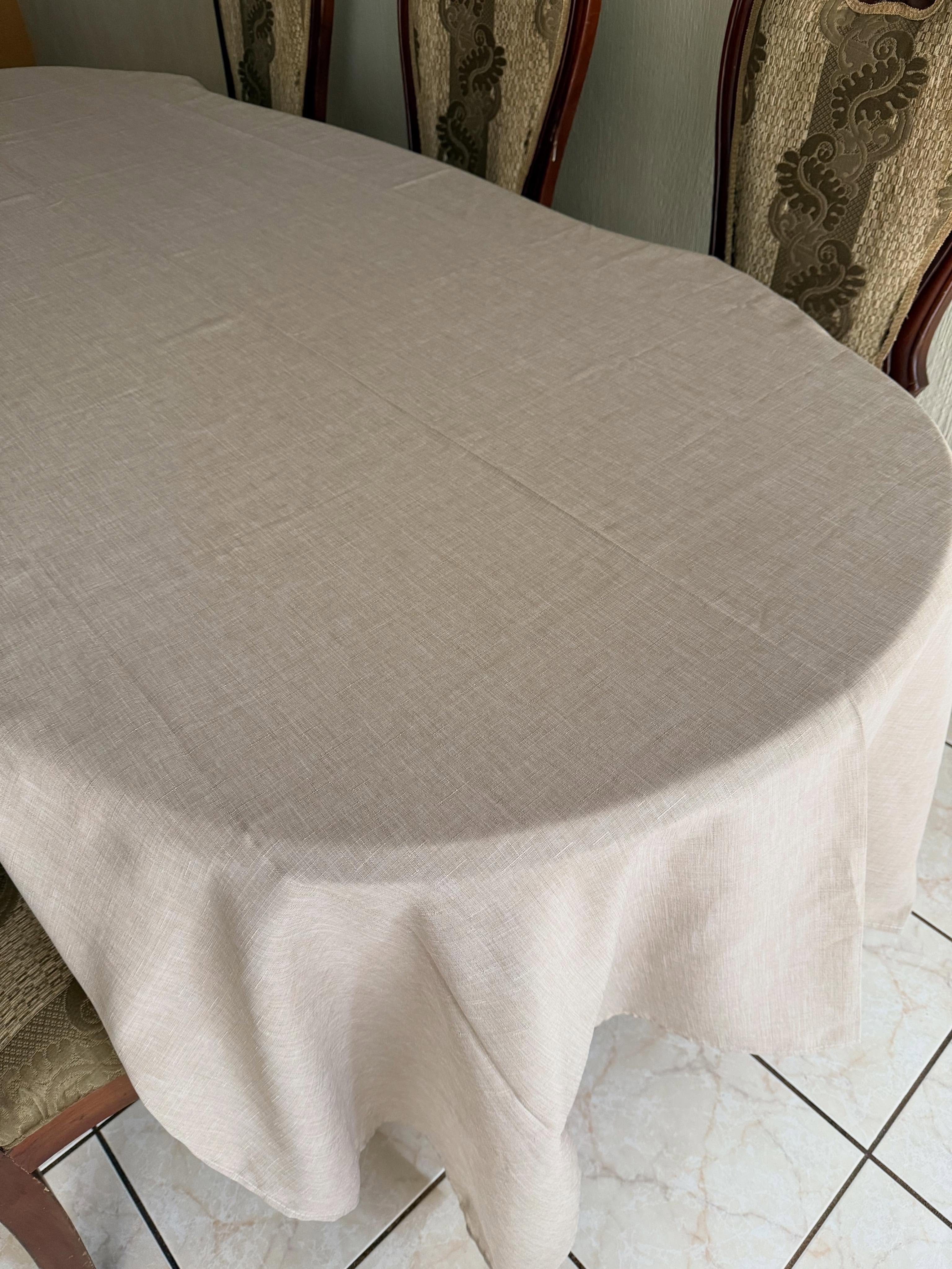 Mantel de lino de algodón duradero