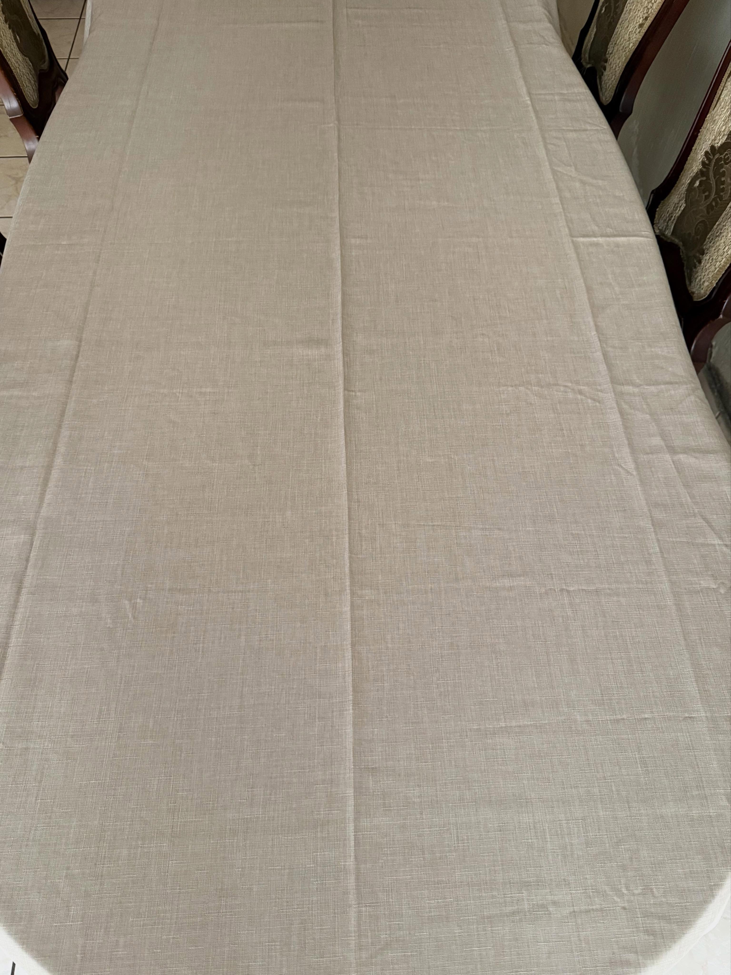 Mantel de lino de algodón duradero