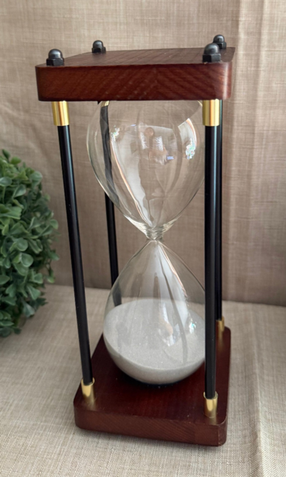 Reloj de Arena Madera Blanco