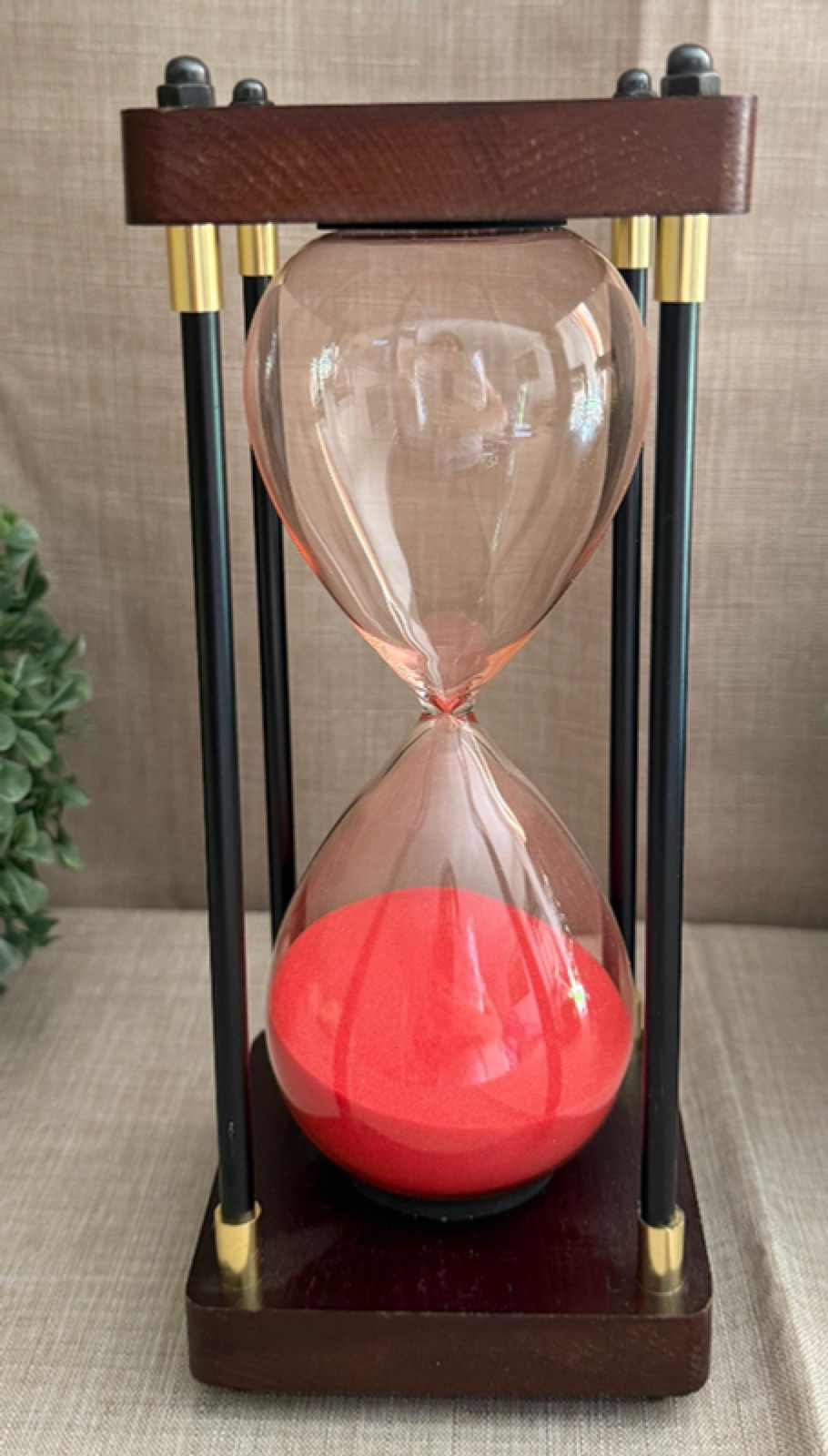 Reloj de Arena Madera Rosado
