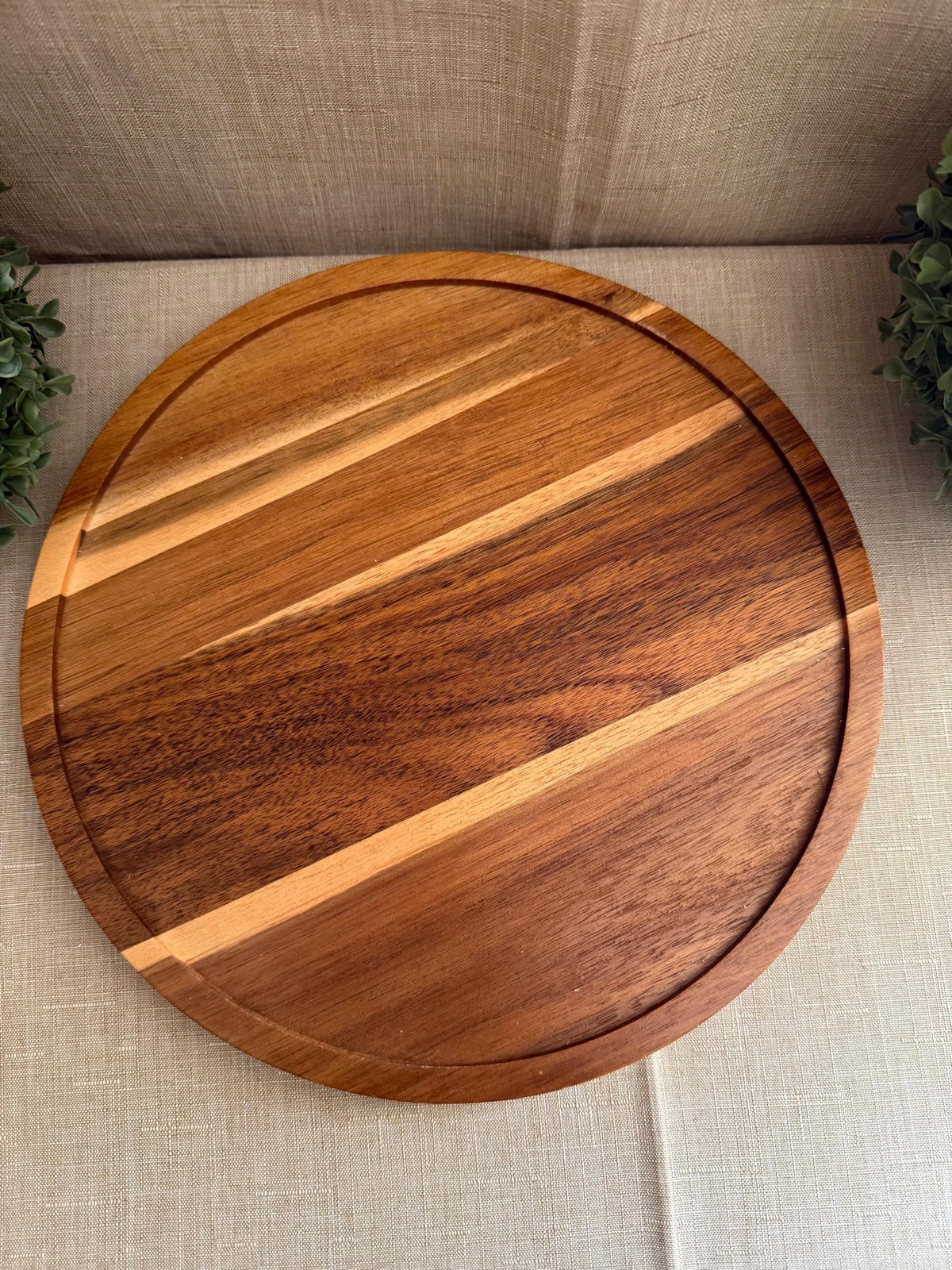 Bandeja Madera Circular