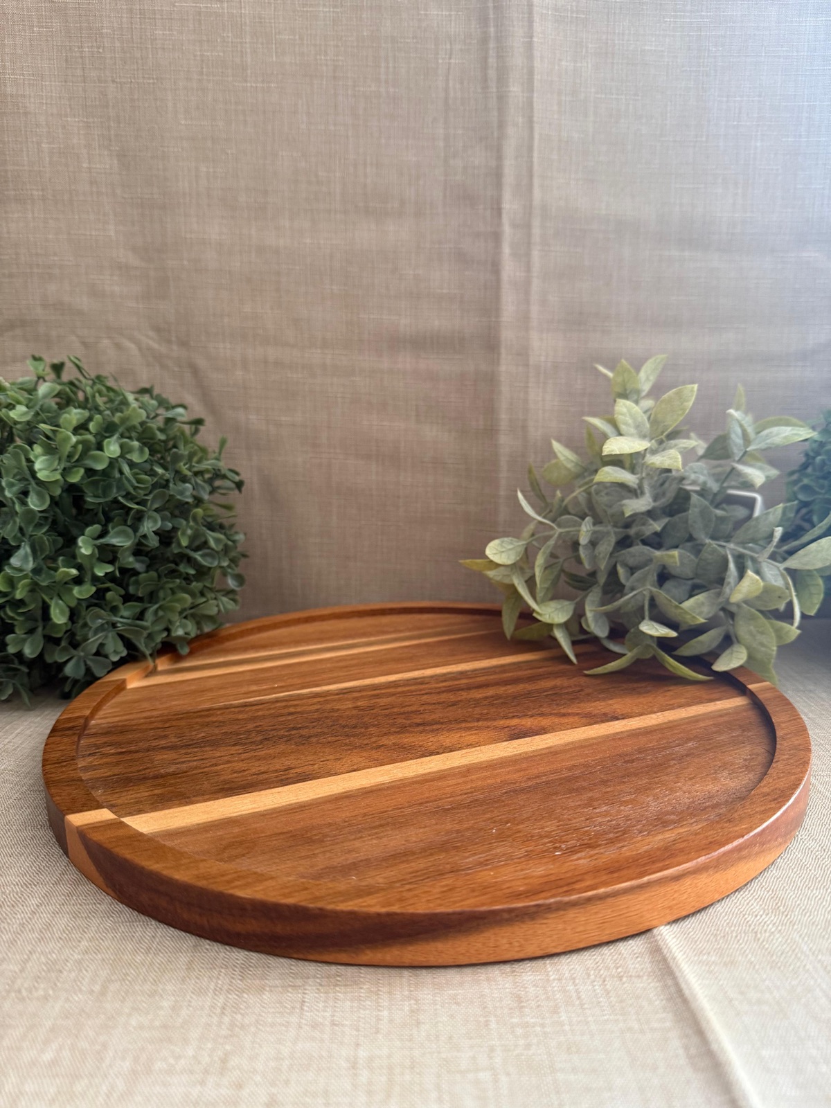 Bandeja Madera Circular