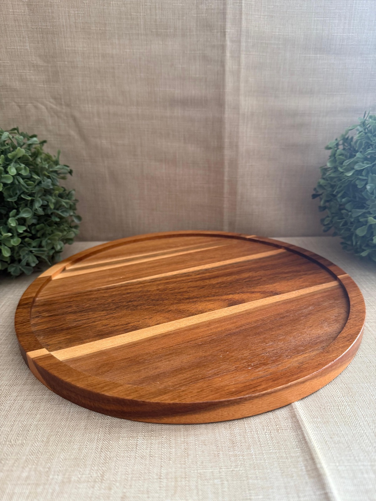 Bandeja Madera Circular