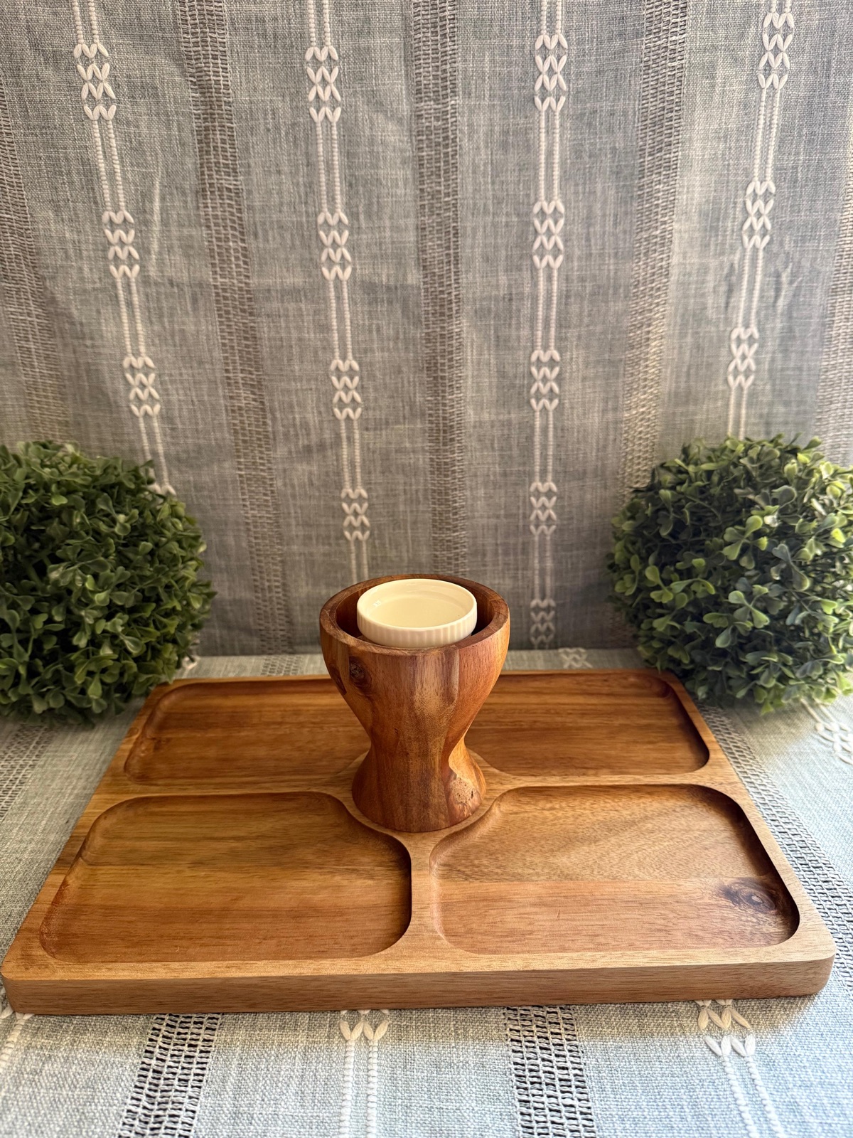 Bandeja de Madera Rectangular