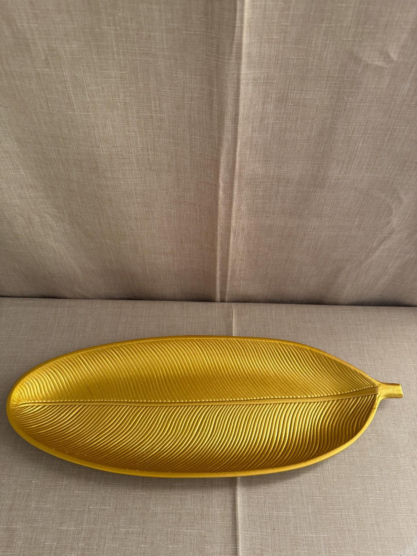 Bandeja organizadora de MDF forma de hoja ideal para