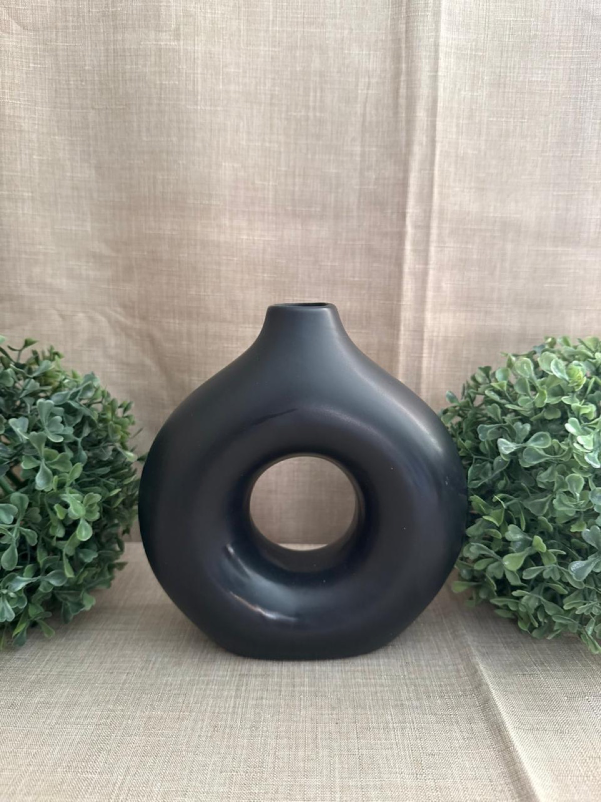 Set de 2 Jarrones Dona Negro y Zapote