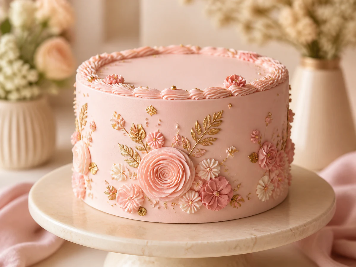 Elegant customized celebration cake