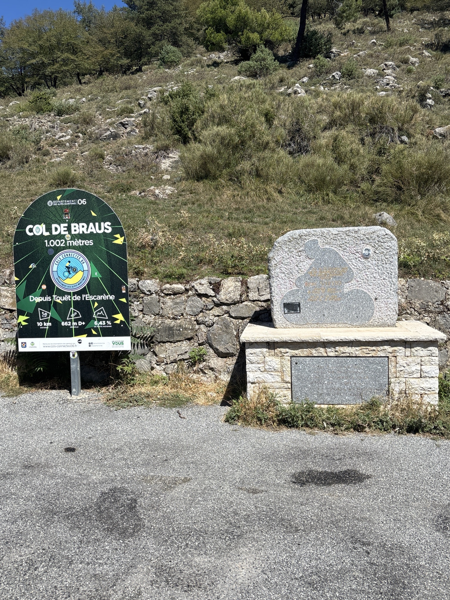 Col de Braus, photo prise pendant une ascension