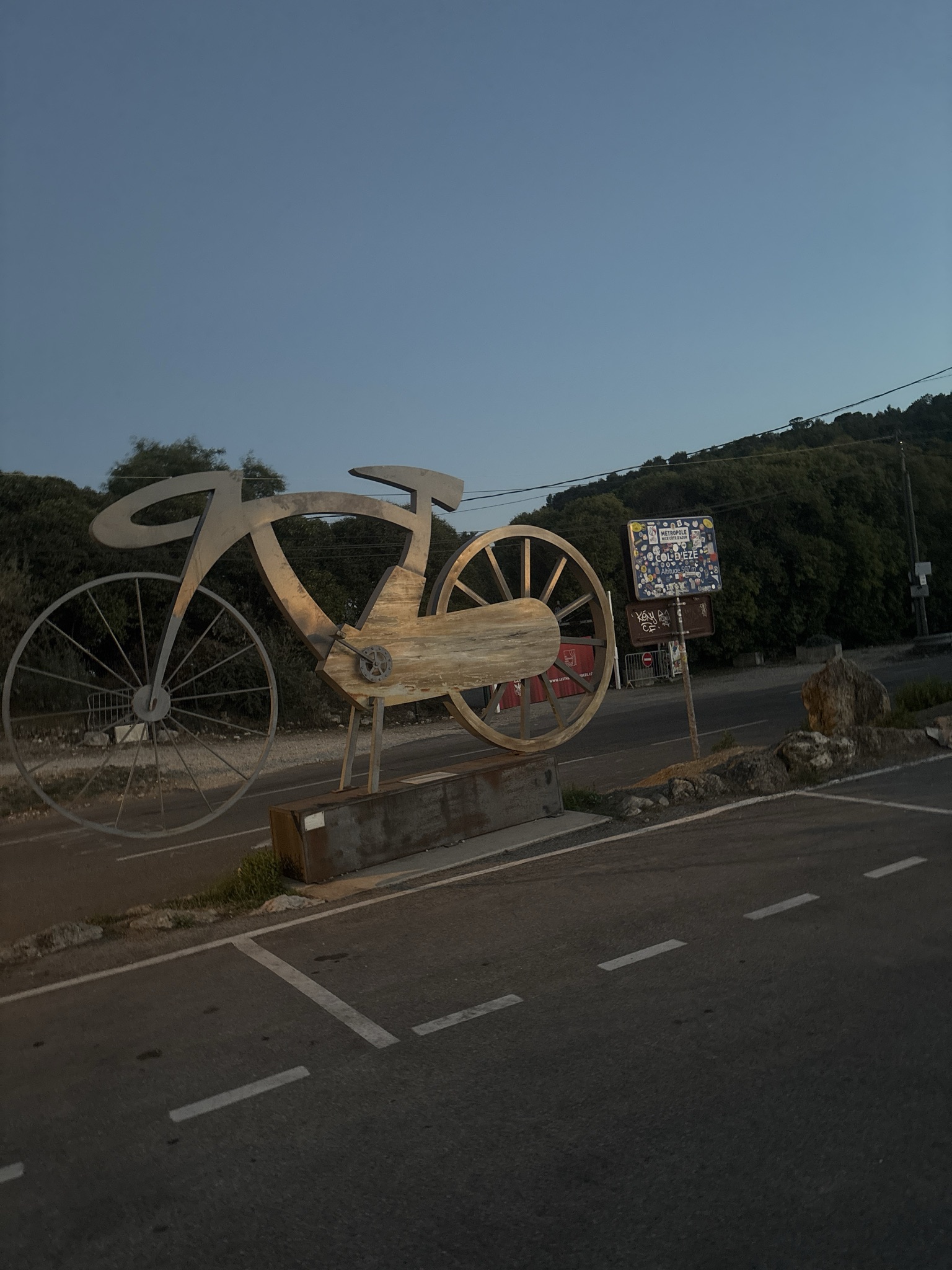 Col d'Èze, photo prise pendant une ascension