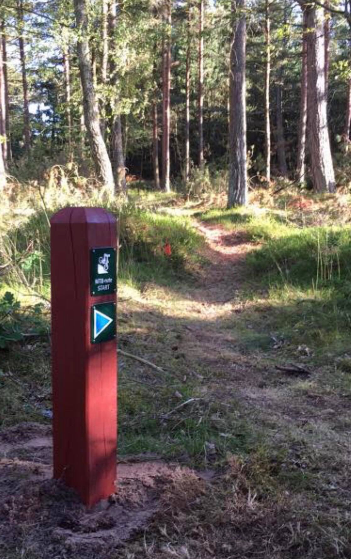 Tversted Blåt spor