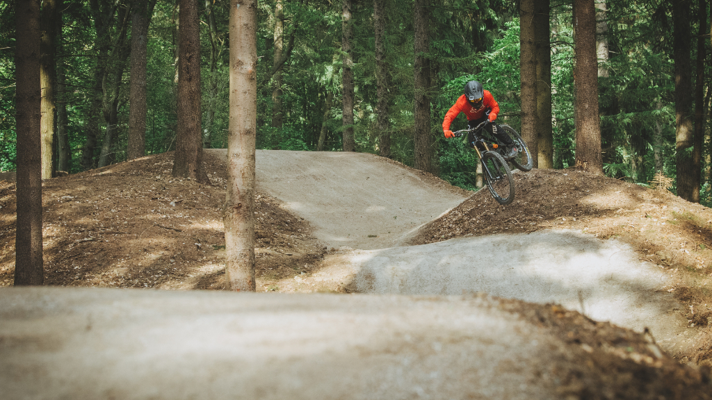 Silkeborg Bikepark - Blå hop-linie