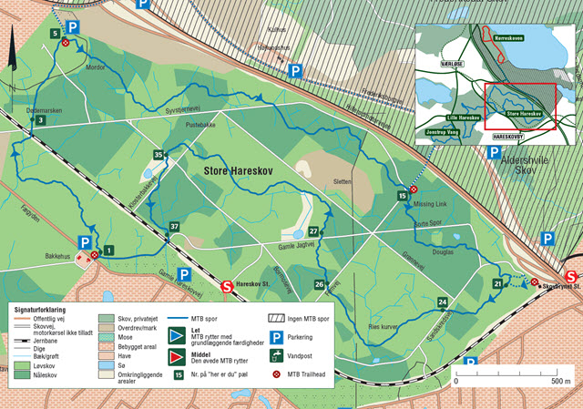 Store Hareskov MTB sporet
