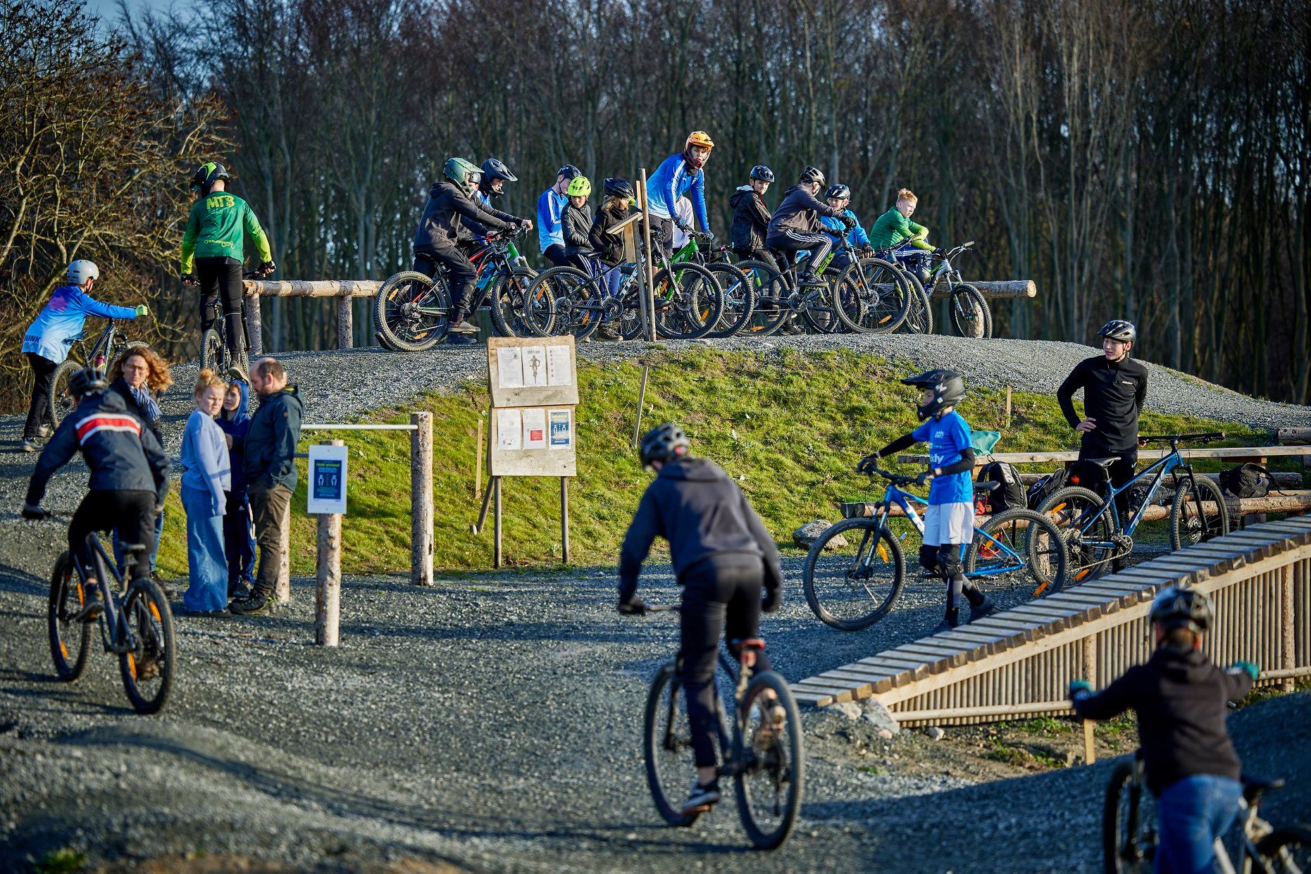 Bikepark Åhaven - opkørsel til start (Åtoppen)