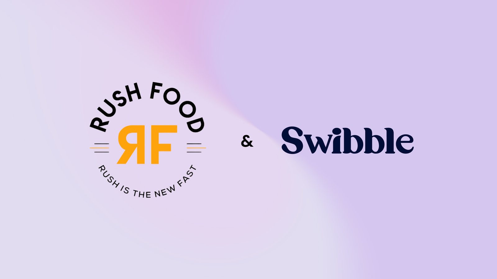 Logos von RushFood und Swibble nebeneinander