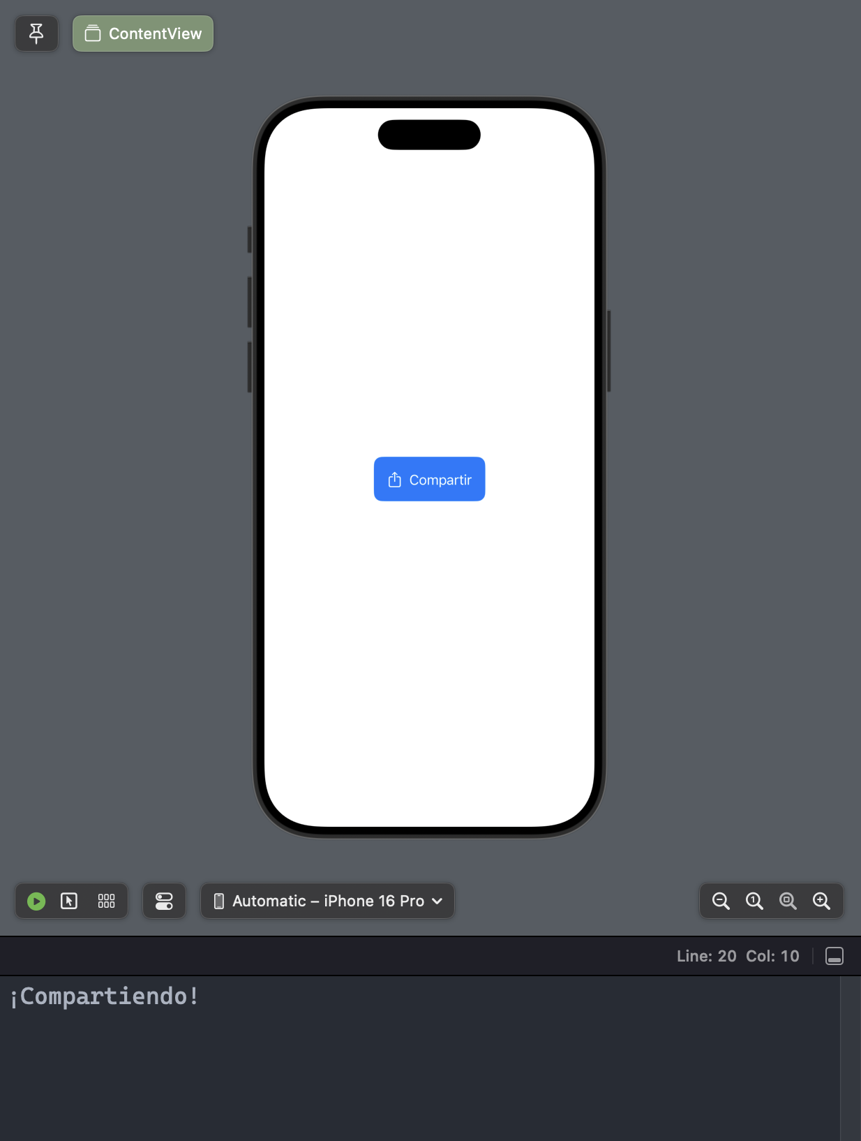 Botón con Label (icono por defecto a la izquierda)