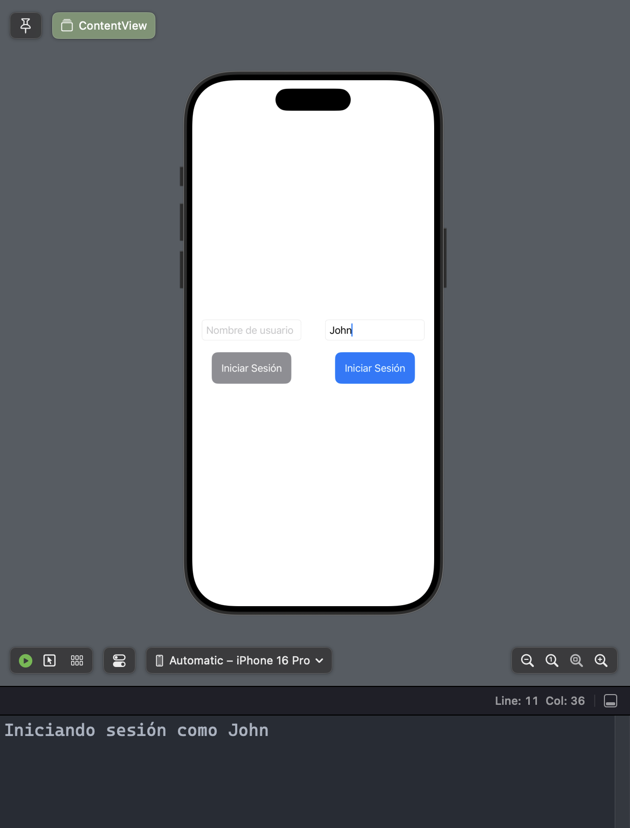 Mismo botón con diferentes estados