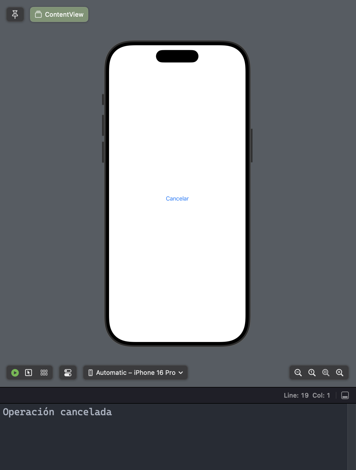 Botón con rol .cancel