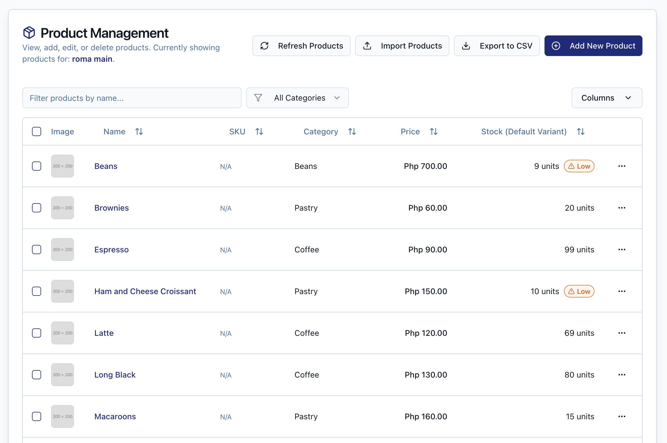Advanced Product Hub