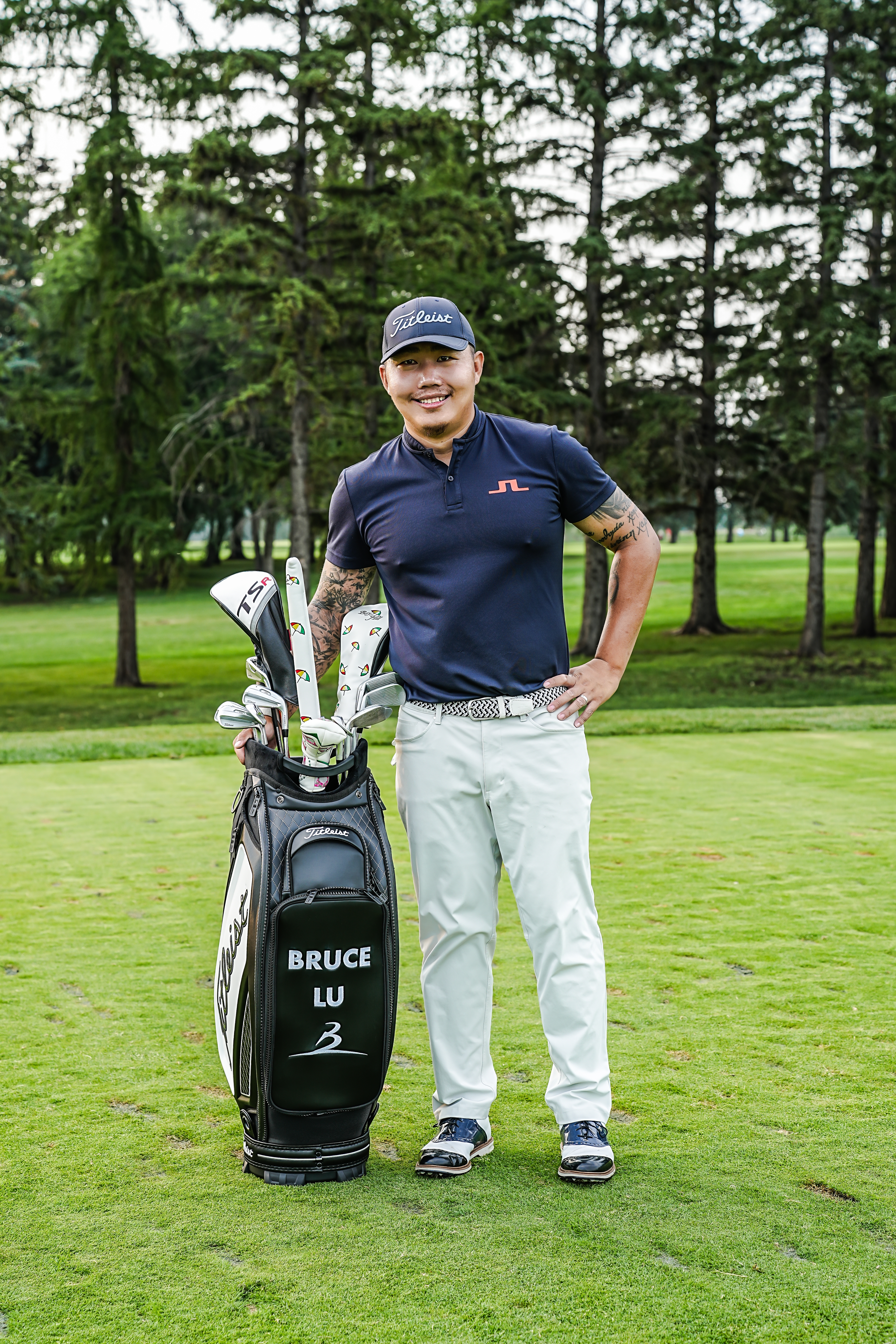 Golf instructor Bruce Lu in Edmonton, AB