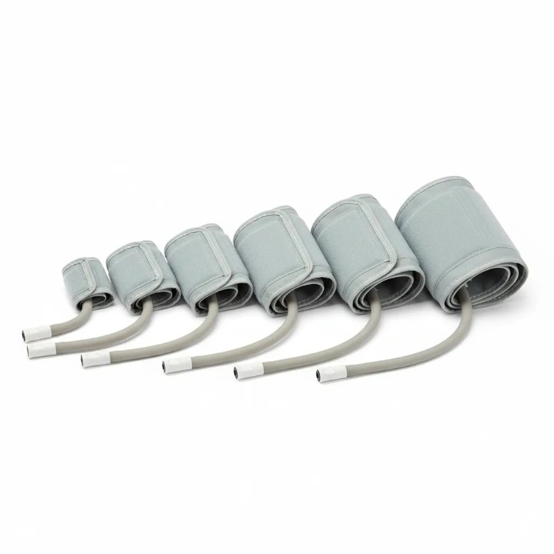 NIBP cuffs (single tube): Neonatal, Infant, Paediatric, Adult, Large Adult, Thigh