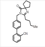 4- [(2-butyl-4-oxo-1.3-diazaspiro [4.4]non-1-en-3- yl)methyl] 1.1`biphenyl]-2-carbonitrile