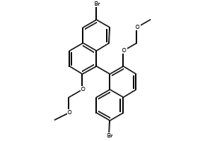(R)-(+)-6,6\'-Dibromo-2,2′-bis(methoxymethoxy)-1,1′-binaphthalene (R)-(+)-6,6\'-Dibromo-2,2′-bis(methoxymethoxy)-1,1′-binaphthalene